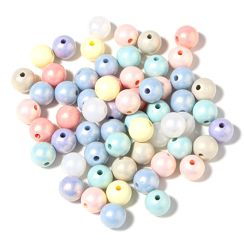 Mixed color round bead 10mm