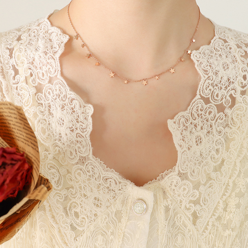 Rose Star Necklace