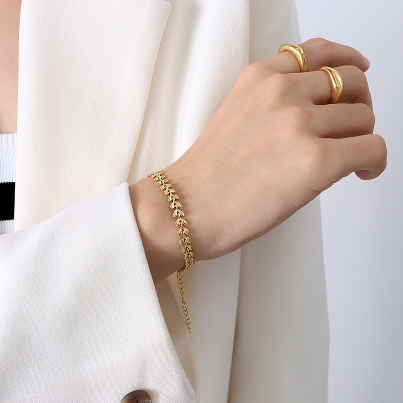 8:E291 Gold Bracelet 15 and 5cm