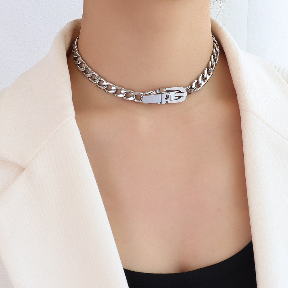 2:steel necklace