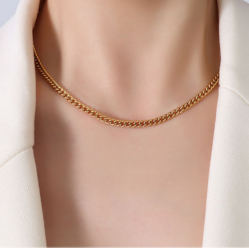 Gold side chain 3.7mm