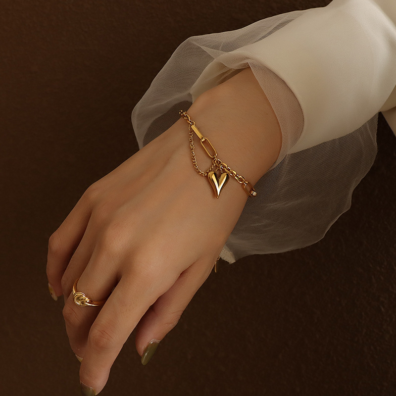 Gold bracelet 15+5cm