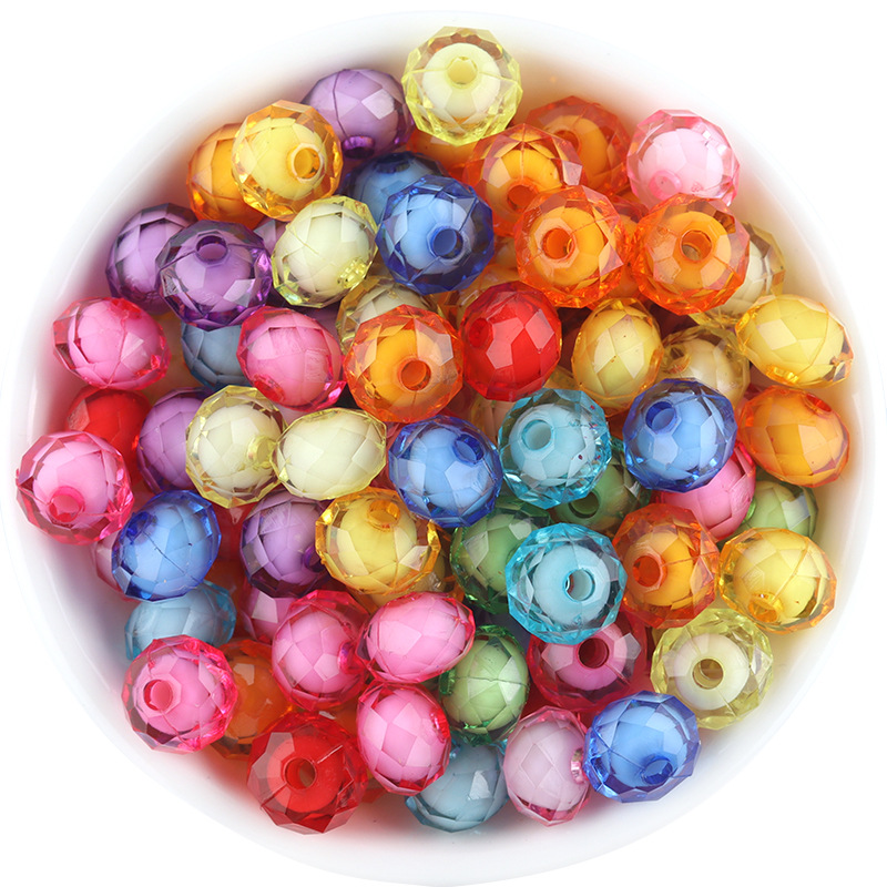 Abacus beads (50 pcs / bag) 10x6.8mm, 2.3mm