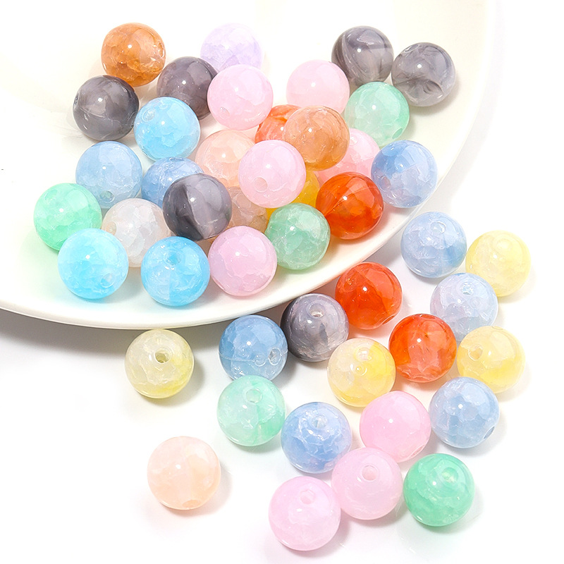Color crack bead