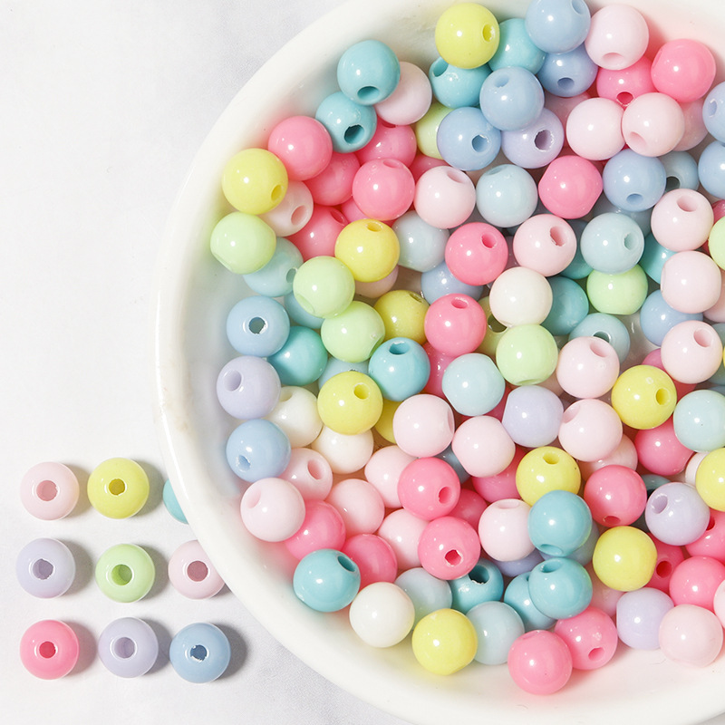 10mm light colored round bead