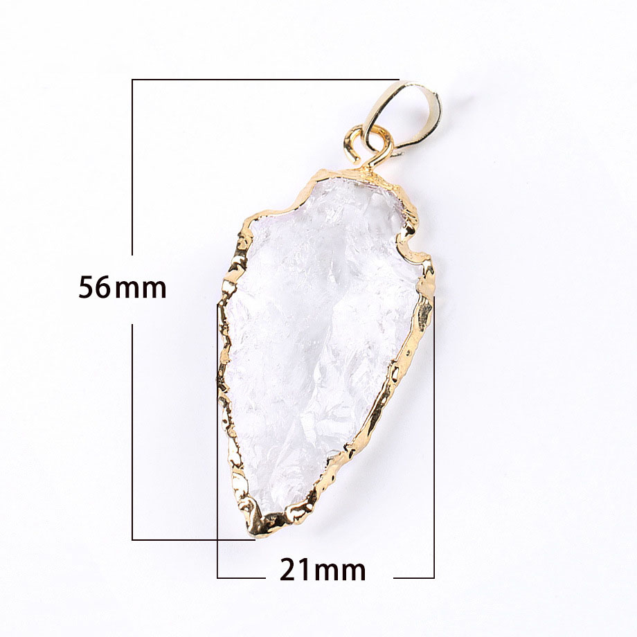 1:White crystal pendant
