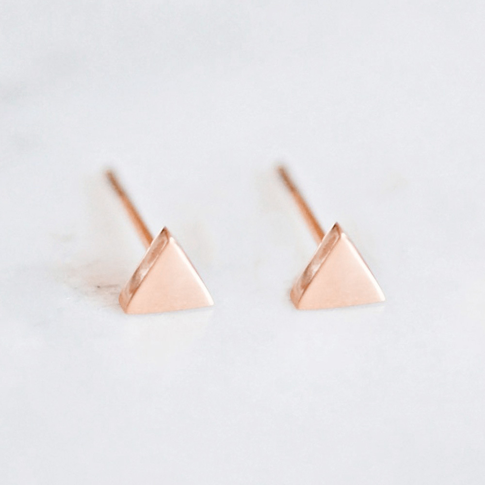 6:Triangle-rose gold color