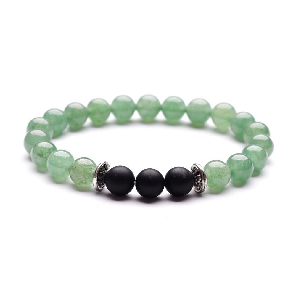 G Green Aventurine and Black Agate