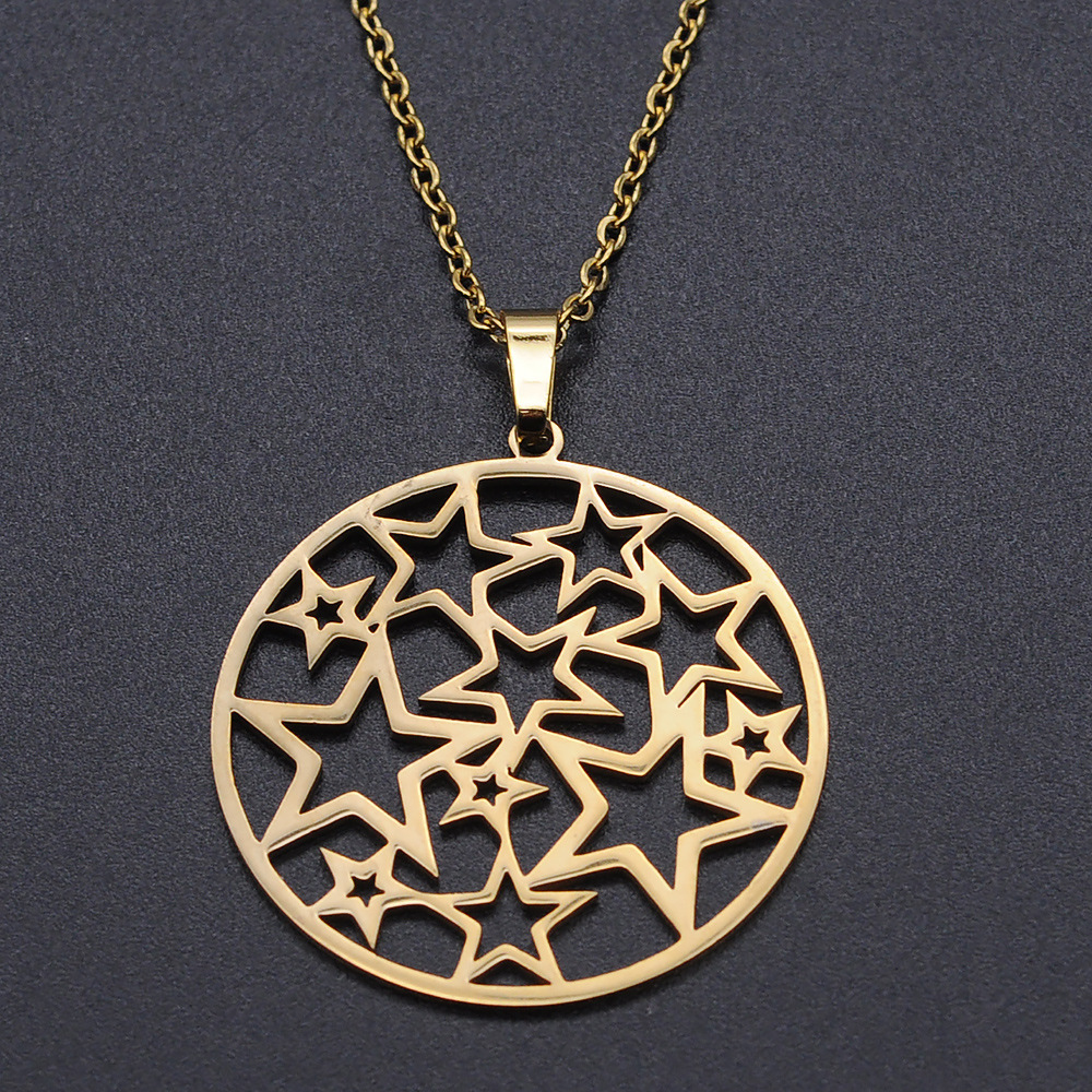 Gold Necklace, 30x32mm