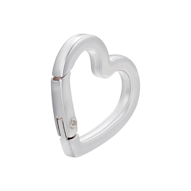 8:White Gold Large Heart