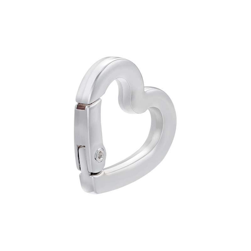 9:White Gold Small Heart