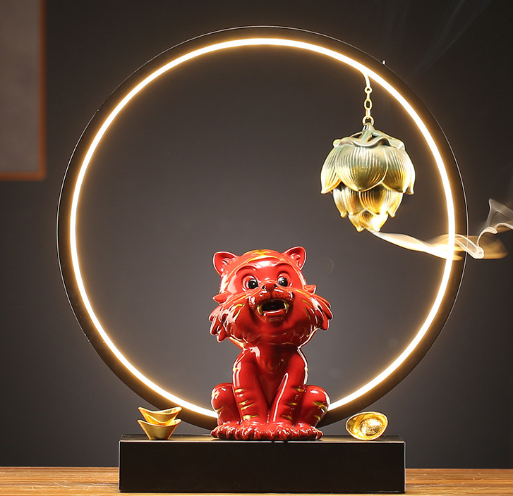 4:Tiger and Tiger (Red)   Light Ring