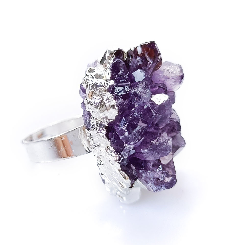 Silver Amethyst Cluster