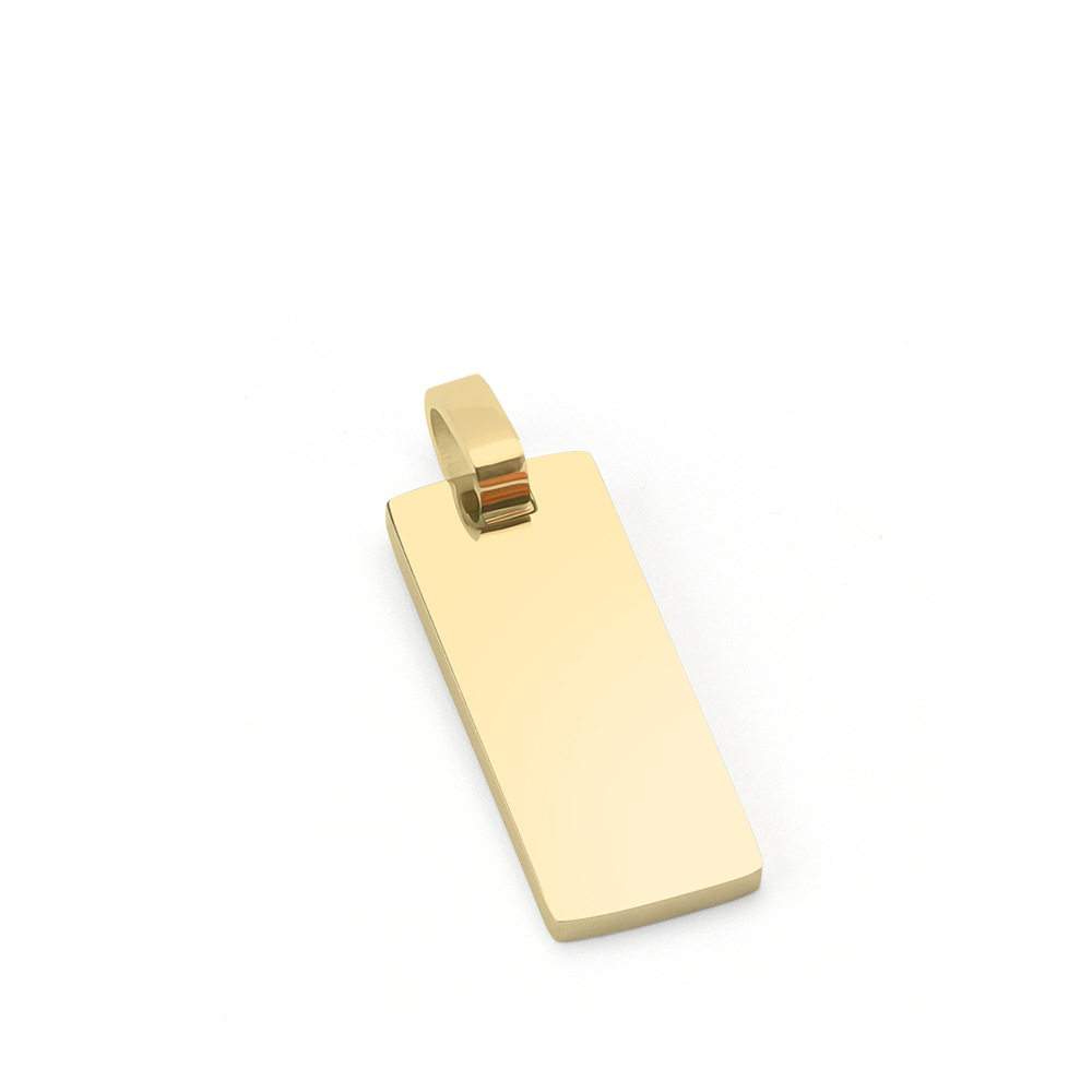 real gold plated 25x10mm