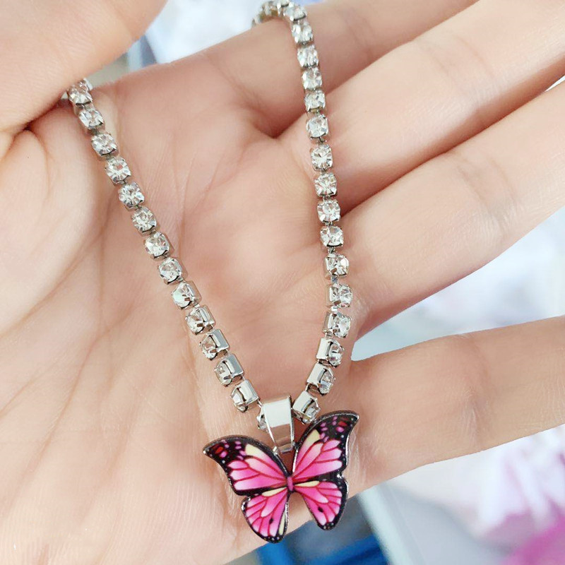 Silver Red Butterfly
