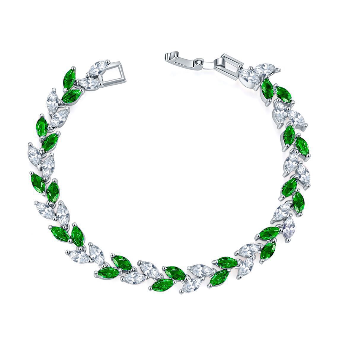 5:Silver green diamond