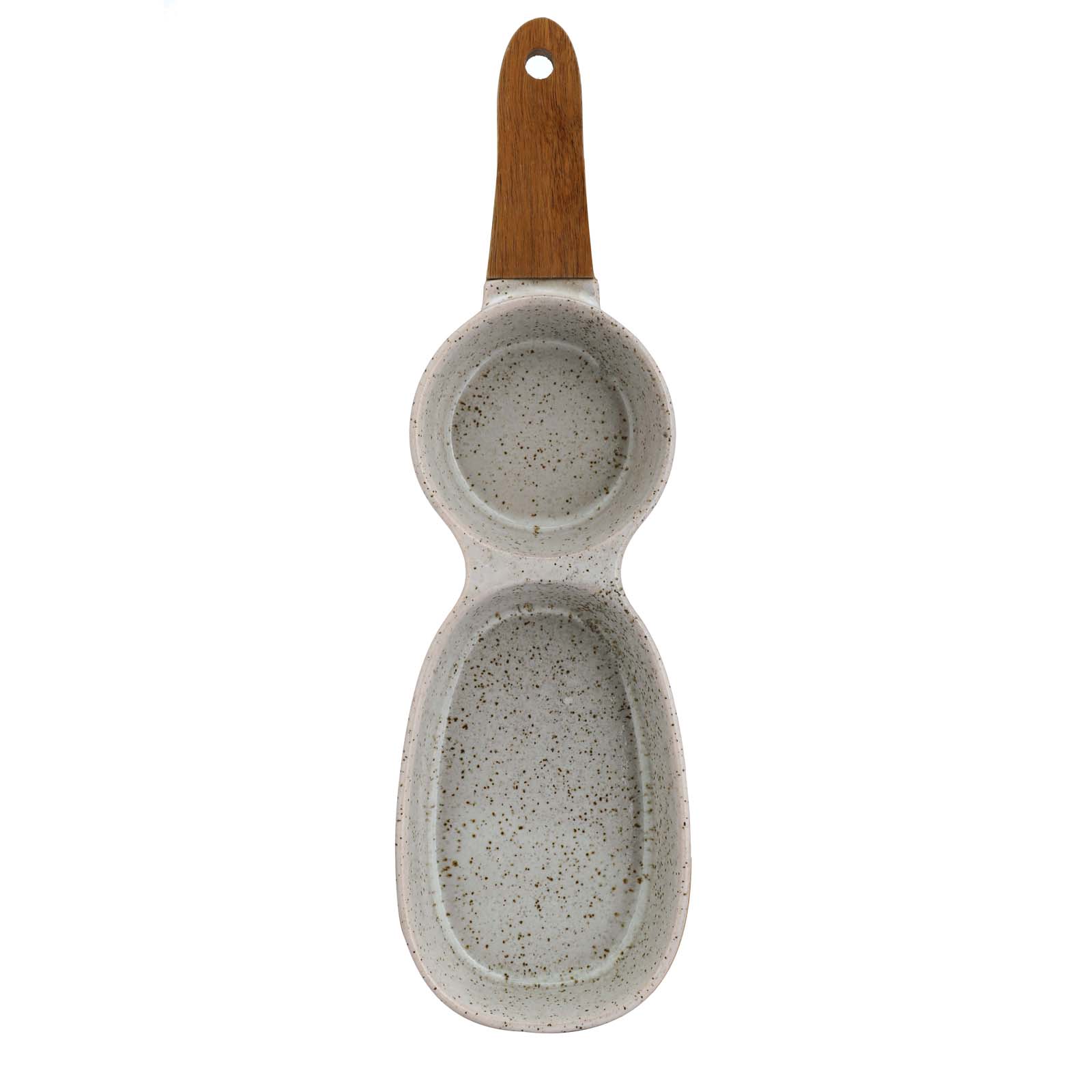 Two-piece round two-piece bowl with imitation ceramic ash