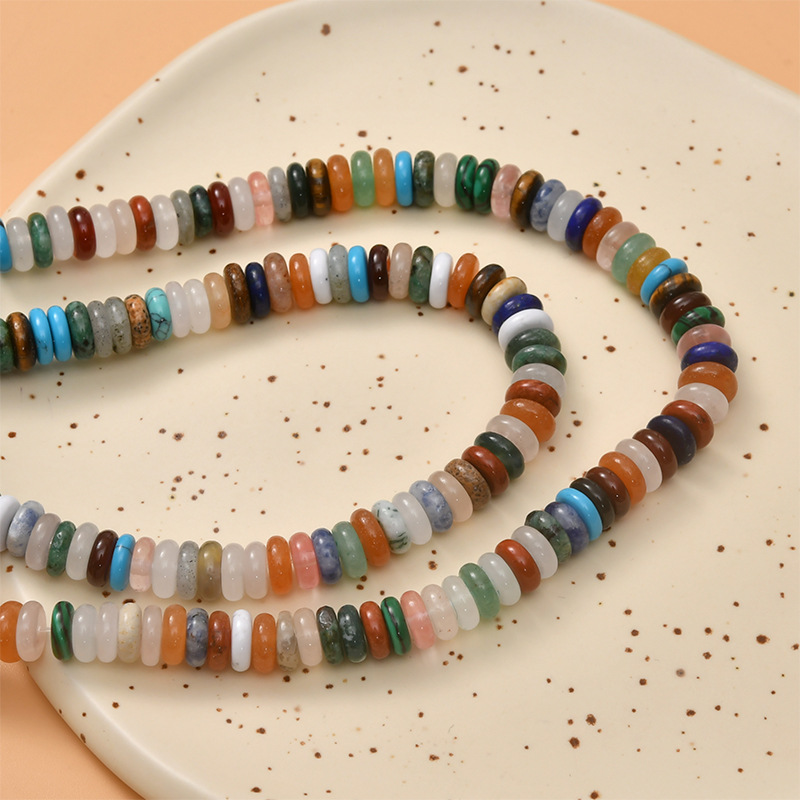 6mm Abacus Bead Mixed Color [1 About 155 Pieces]