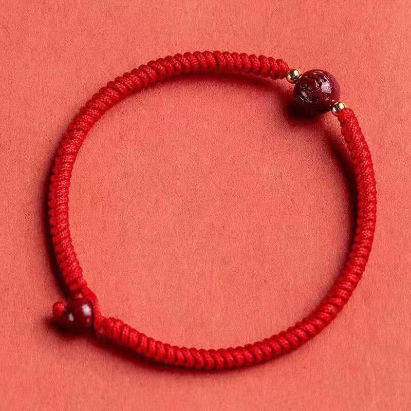 [single bead deduction] bright red 14cm