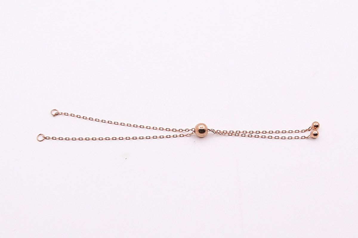 6:10CM rose gold color plated