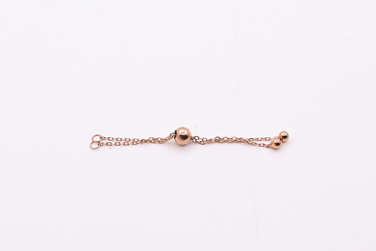 3:6CM rose gold color plated