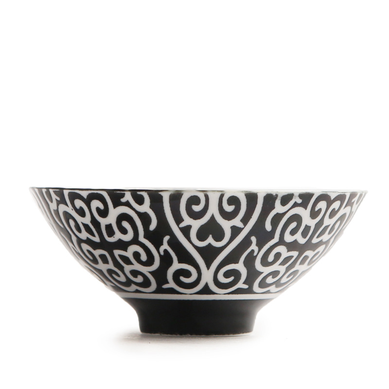 Black and white Tenghua silver cup