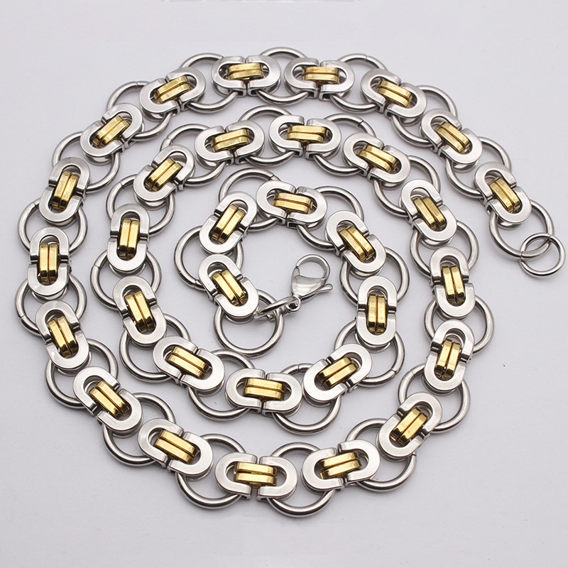 Between Gold Rings Necklace