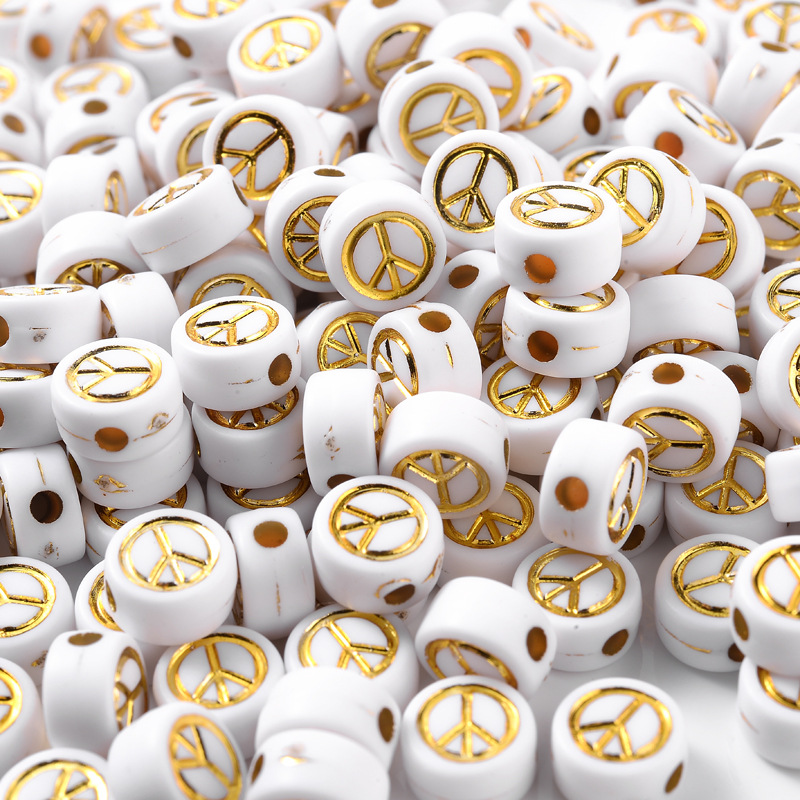 Peace White + Gold