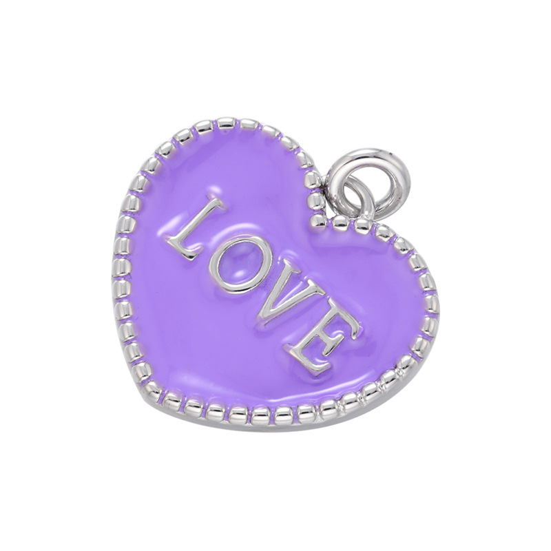 platinum color plated with purple