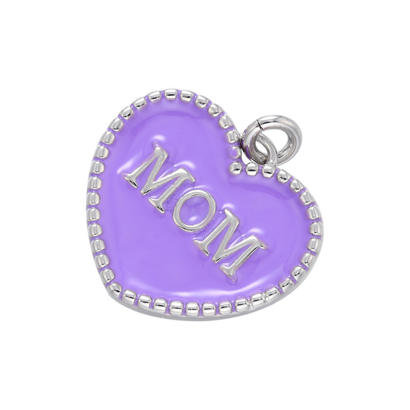 platinum color plated with purple