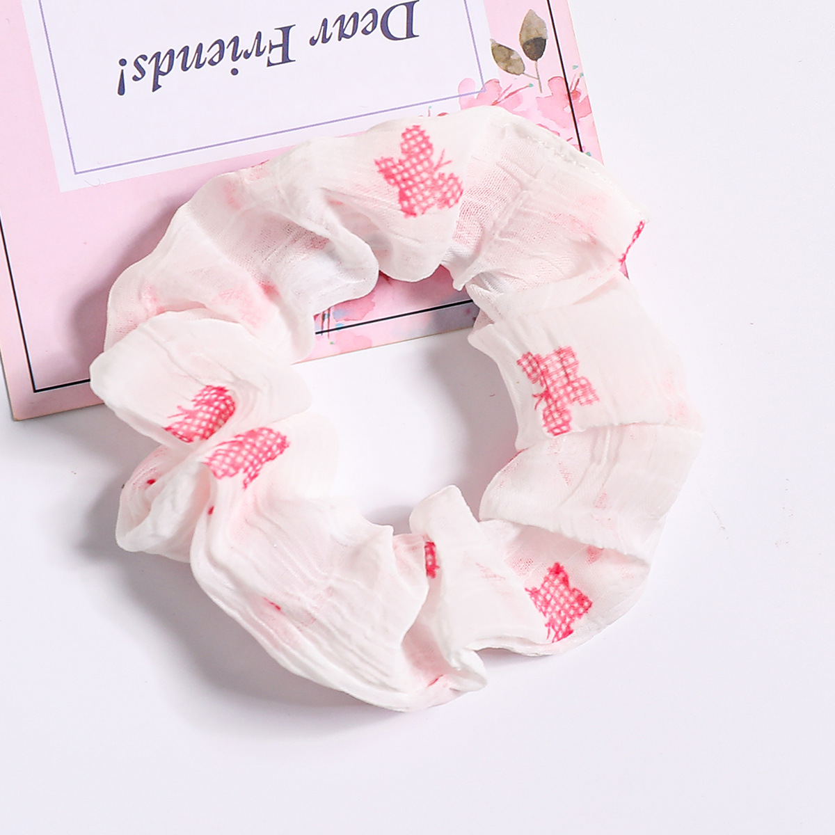 Pink Butterfly Intestine Ring