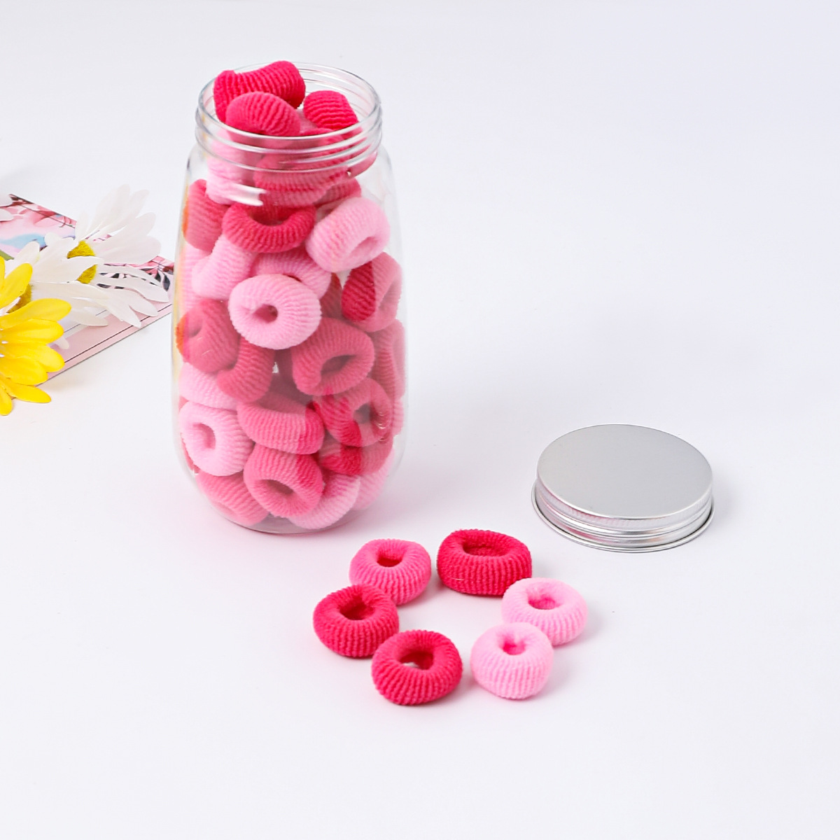 50 cans of pink mixed wide-brimmed towel rings