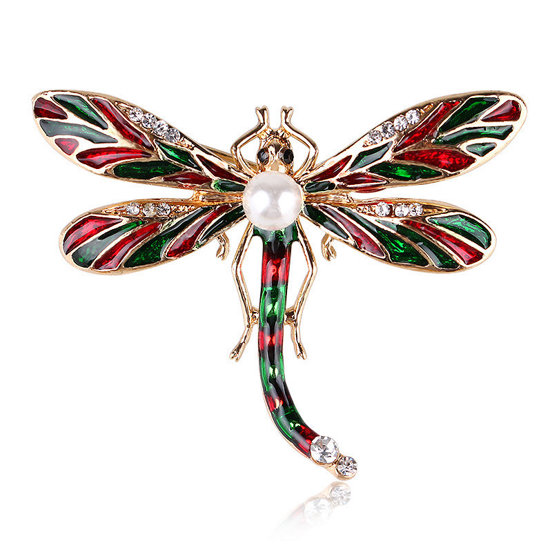 Red and green pearl dragonfly