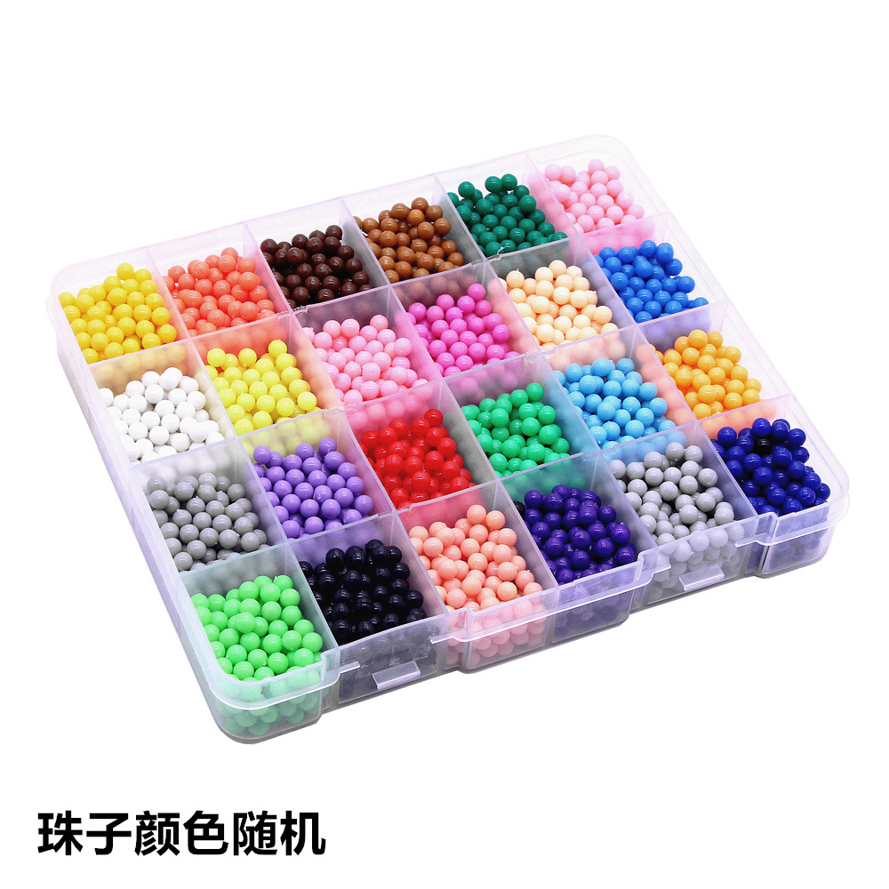 About 3600 beads in a 24-color box (without accessories)