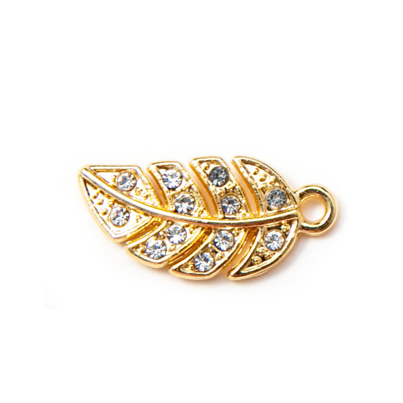 Gold -plated leaf8*20mm
