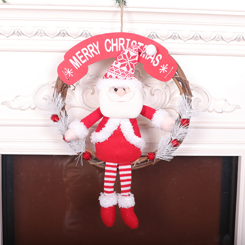 1:Red and white long-legged wreath old man