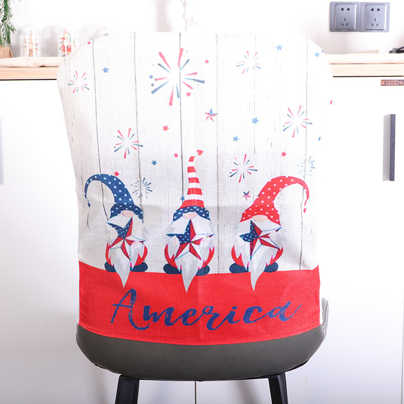 Independence Day Chair Cover Red Bottom