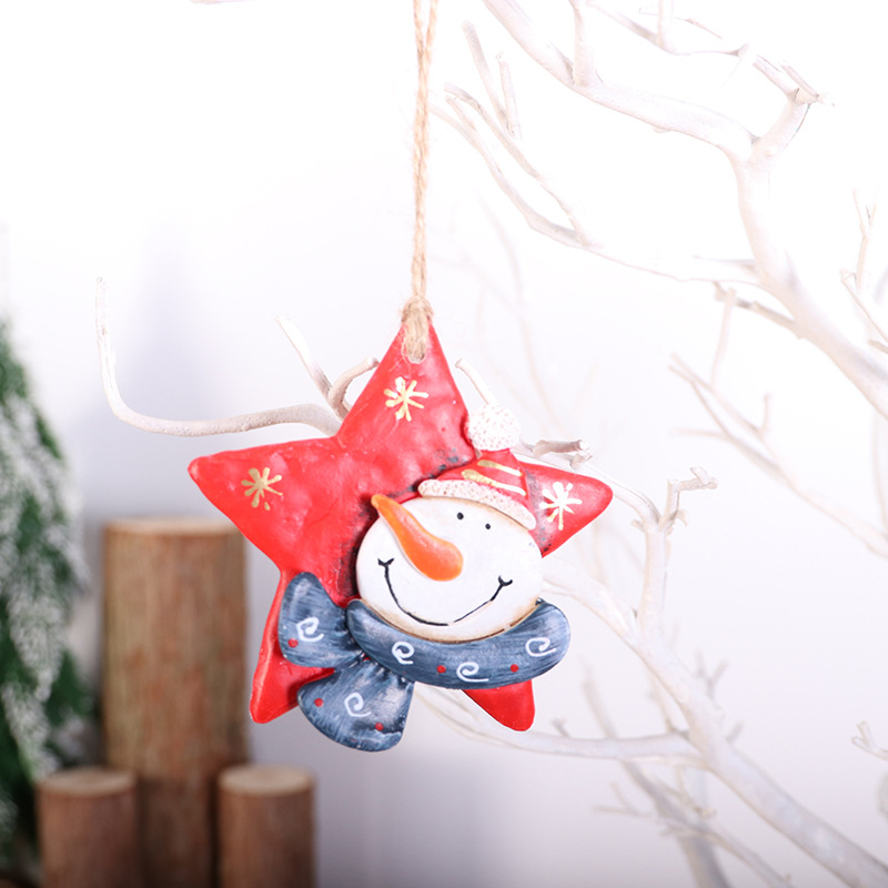 Red five-star snowman