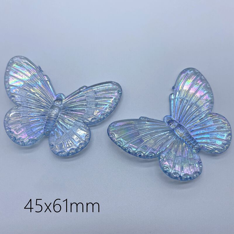 4:Big Butterfly Light Blue 45x61mm