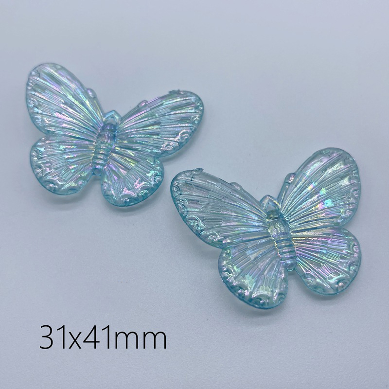 Small Butterfly Lake Blue 31x41mm