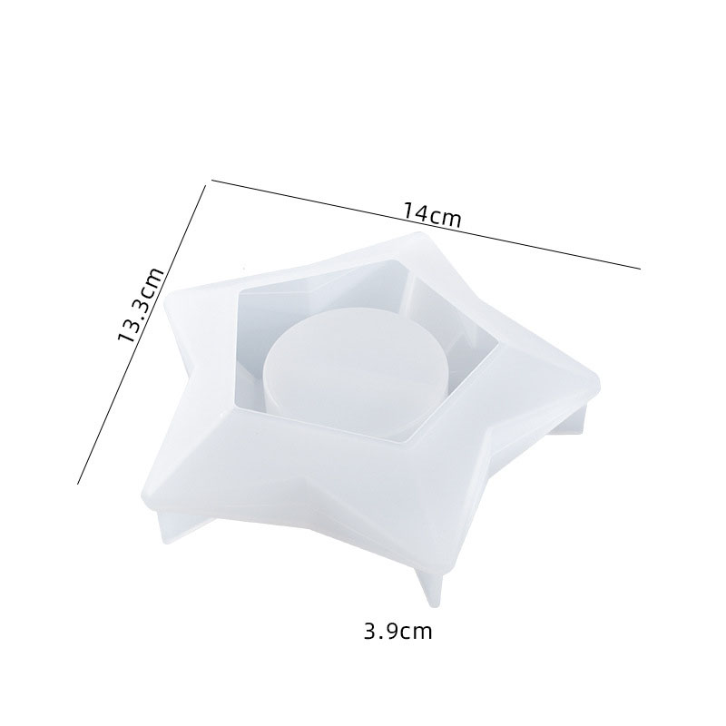 Faceted Star Candle Holder Mould