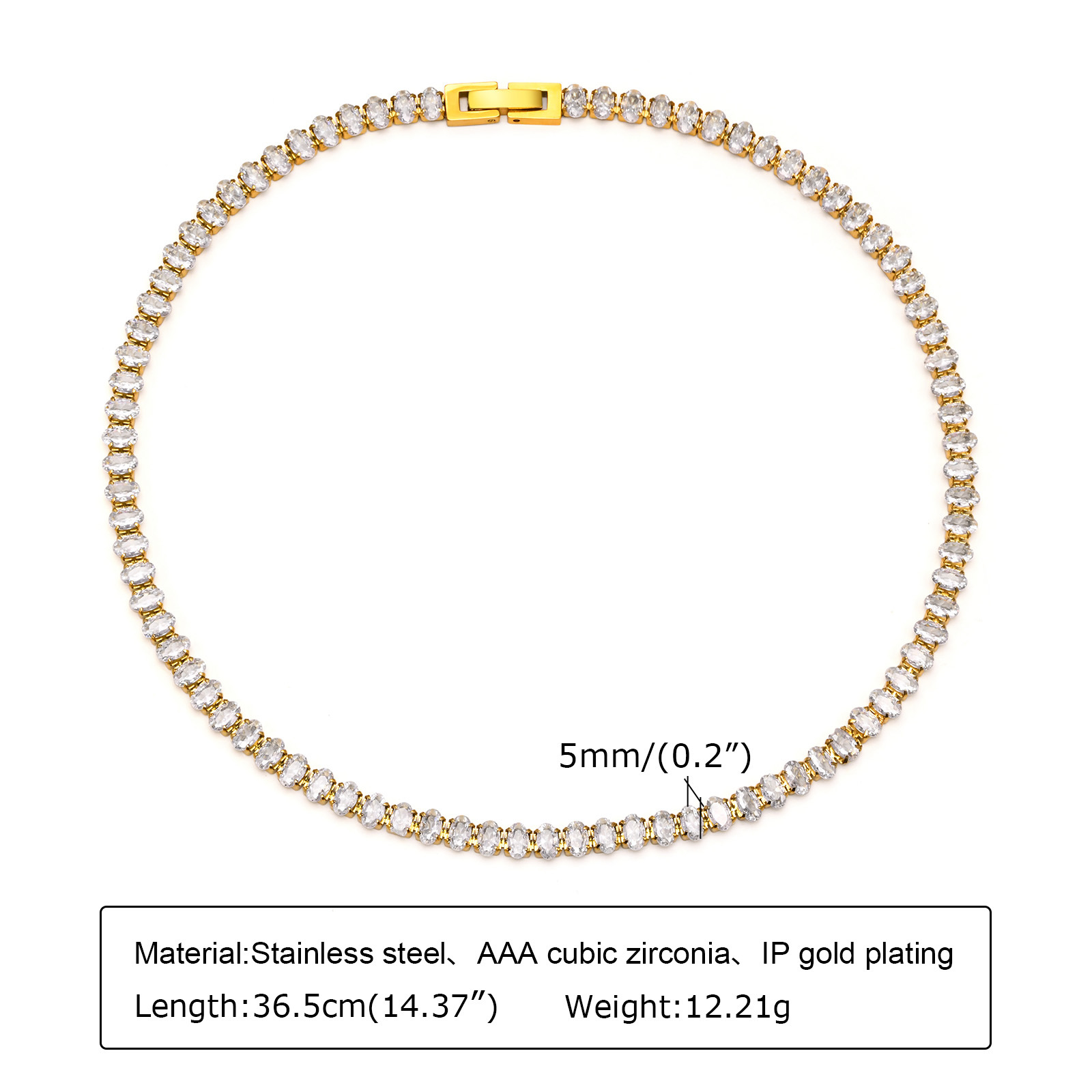 3:white zircon necklace