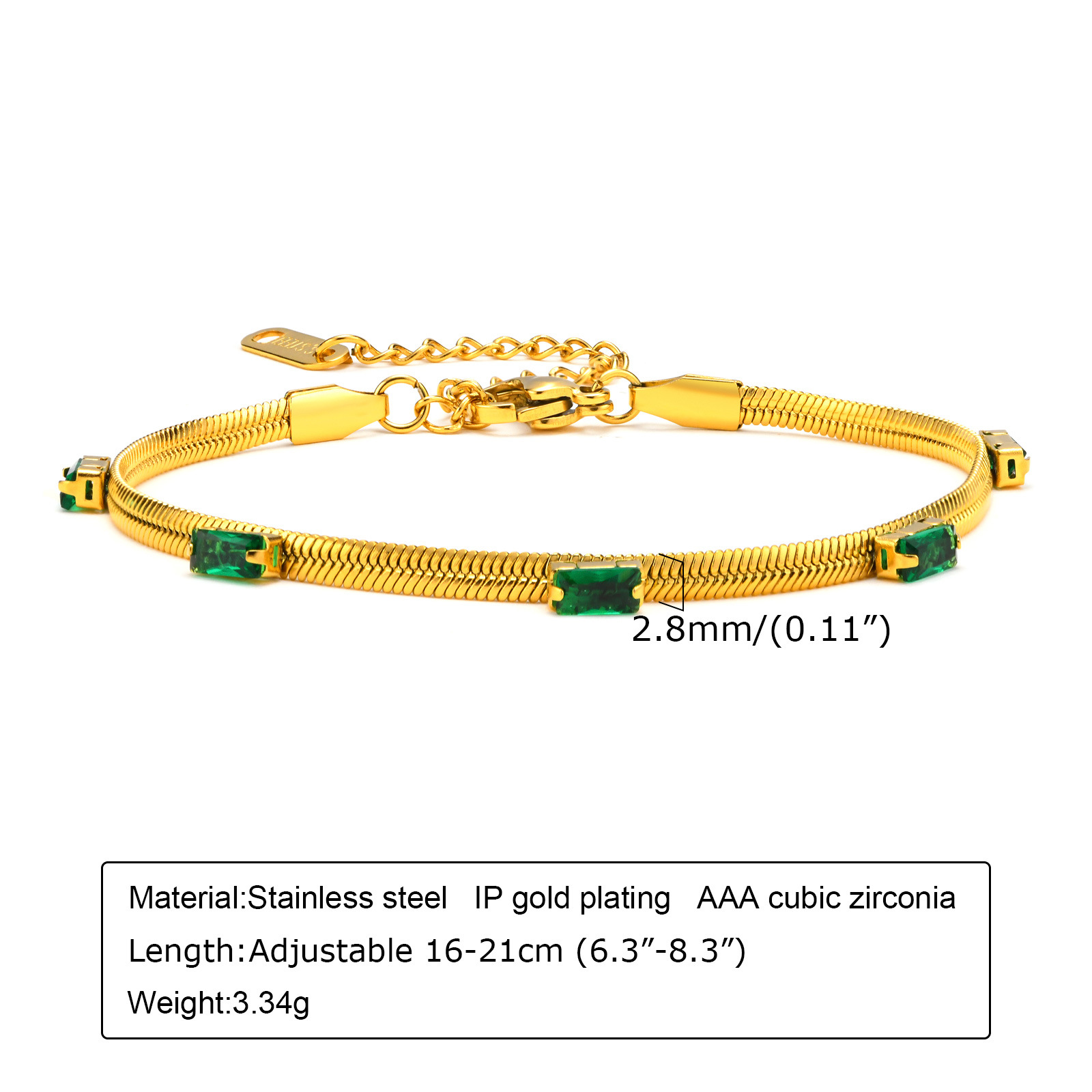 1:greenstone bracelet