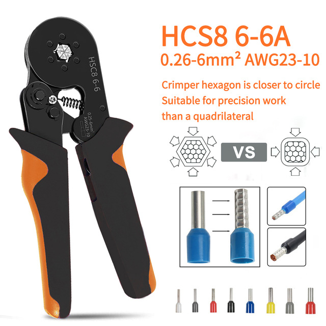 HSC8 6-6A (0.25-6mm? Black Orange Black Noodles)