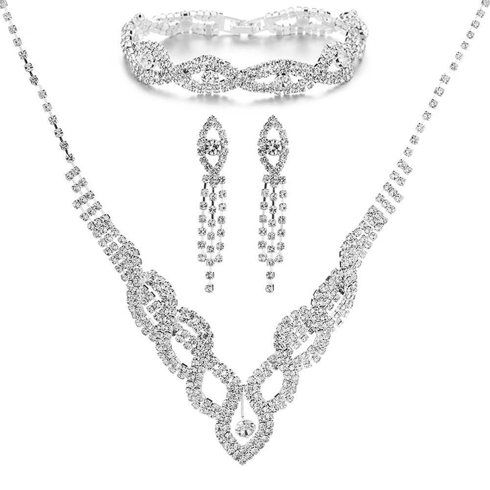 1:Necklace Earrings Bracelet