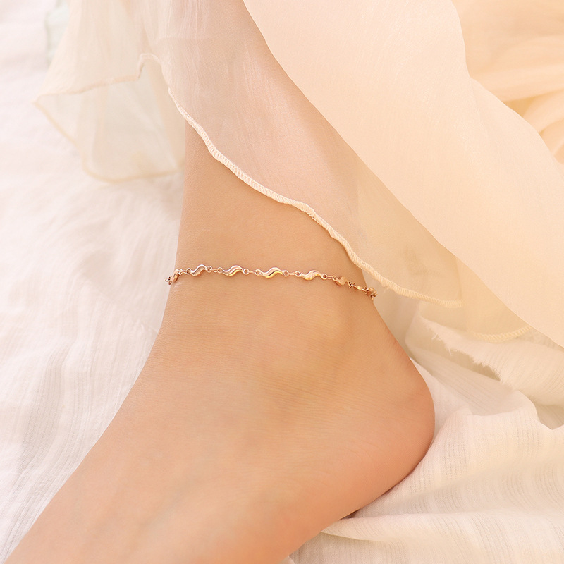 5:S079-Rose Small Chili Anklet