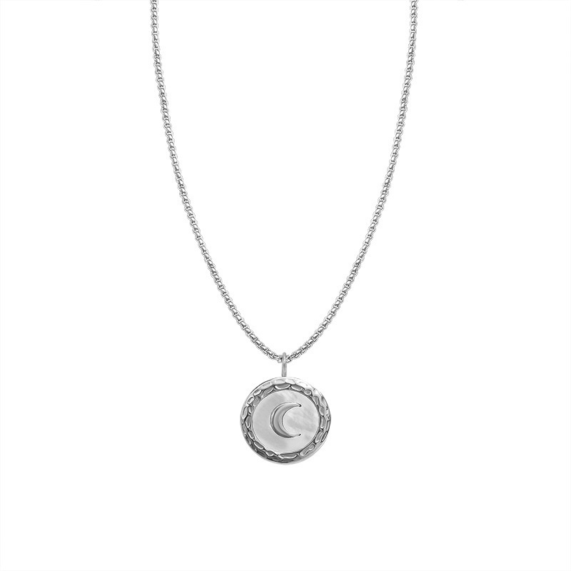 2:P752-necklace steel color 40 5cm