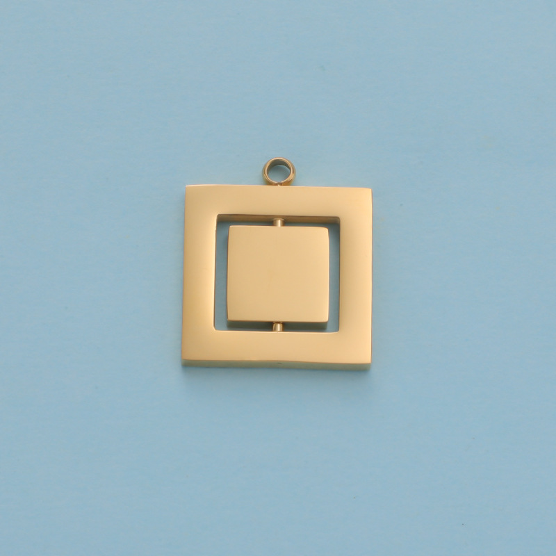 8:Square Gold 22*26mm
