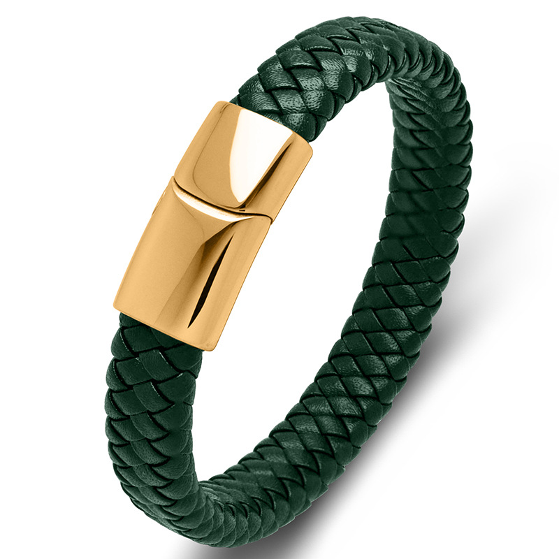 Green leather [gold] 19.5cm