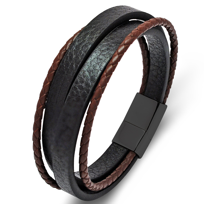 Black brown leather [black] 23cm